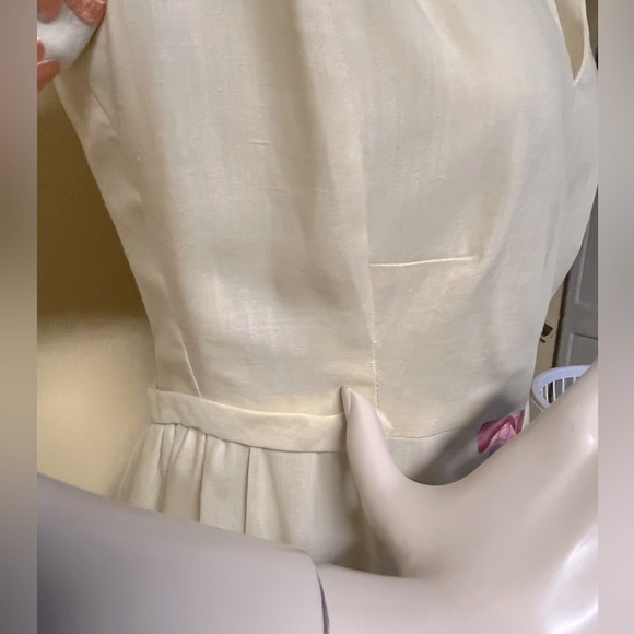 Vintage handmade 1960s 1970s floral embroidered maxi dress - Picture 6 of 8